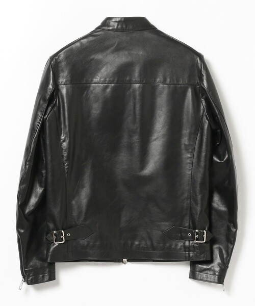 CINQUANTA / スタンドカラー シングルライダースジャケット（ブルゾン