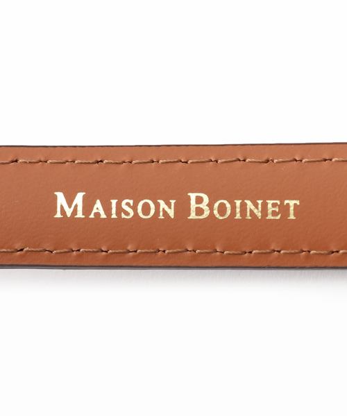 追加2》【MAISON BOINET/メゾンボワネ】15mm belt in calf printed
