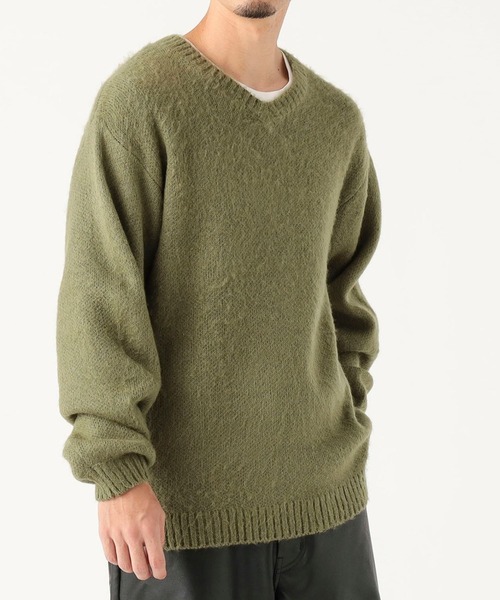 セール】【別注】TOWN CRAFT / シャギー Vネック ニット（ユニセックス