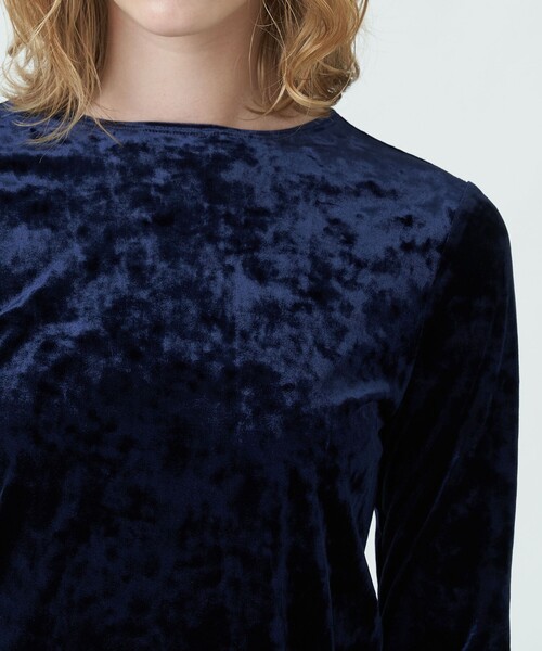 セール】ベロア ロングスリーブプルオーバー（Tシャツ/カットソー