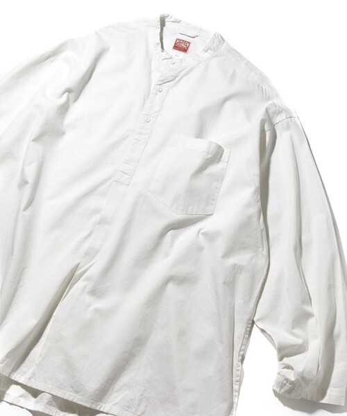 HINSON（ヒンソン）の「HINSON/ヒンソン ノーカラー グランパシャツ