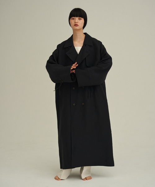 ENOF（イナフ）の「long coat（ステンカラーコート）」 - WEAR
