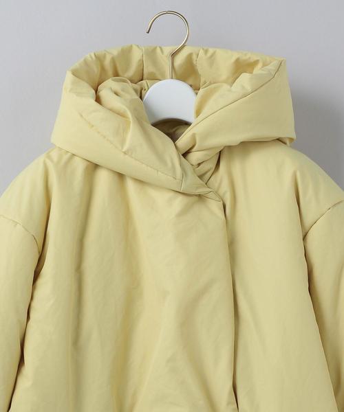 6 ROKU ショールフーデッドコート モカ パディングコート モンスター