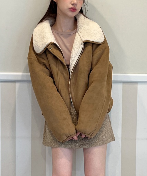 2WAY・着用動画あり】リバーシブルファームートンジャケット（ムートン