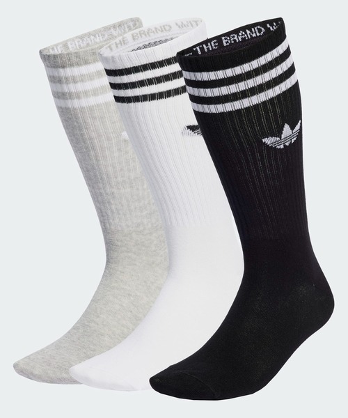 ソリッドクルーソックス 3足組 / アディダスオリジナルス adidas