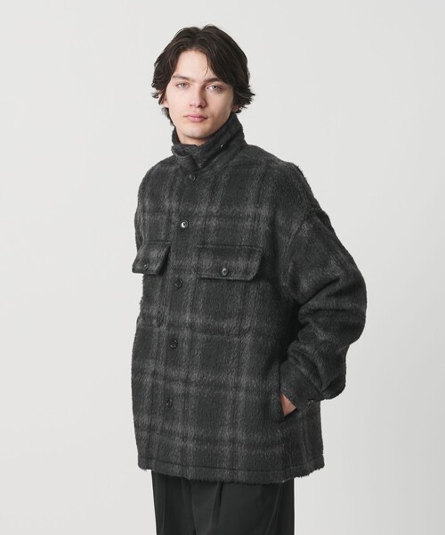 セール】オンブレチェック フリースメルトン CPOジャケット（その他