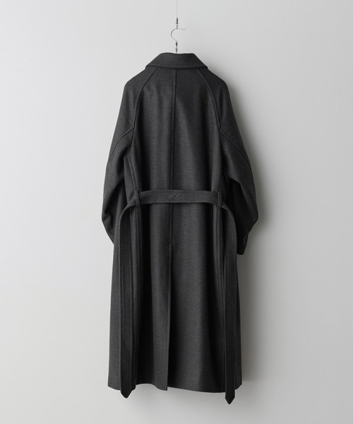 WOOLY HERRINGBONE BALMACAAN COAT（ステンカラーコート）｜WYM LIDNM