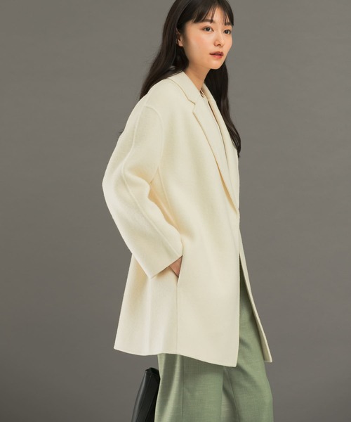 Y111405 美品 カシミヤ100% ラバッツォーロ チェスターコート Y111405