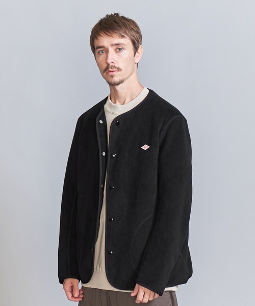 DANTON（ダントン）の「＜DANTON＞ ノーカラー フリースジャケット