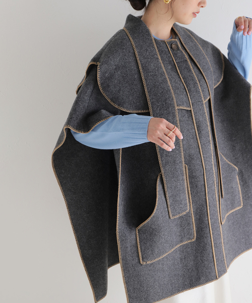 IENA（イエナ）の「【MIZELE/ミゼーリ】ケープコート（その他アウター