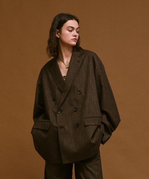 soerte（ソエルテ）の「Oversized double-breasted jacket/オーバー