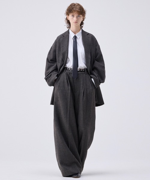 Oversized double-breasted jacket/オーバーサイズダブルブレスト