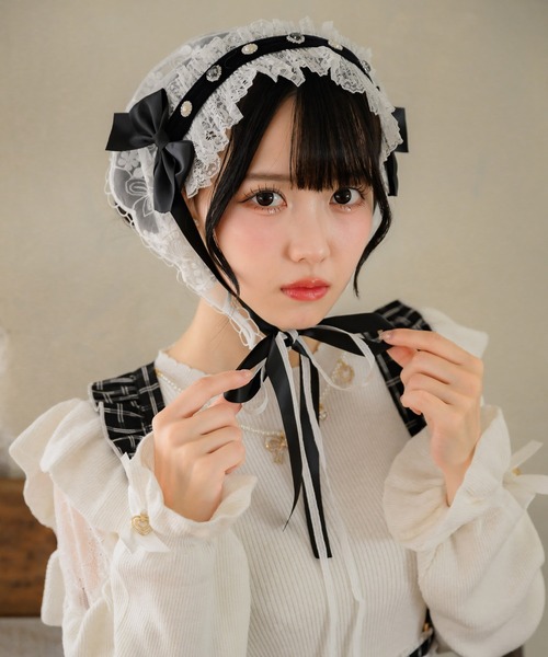 ヘッドドレス付きバブーシュカ（その他ヘアアクセサリー）｜ROJITA