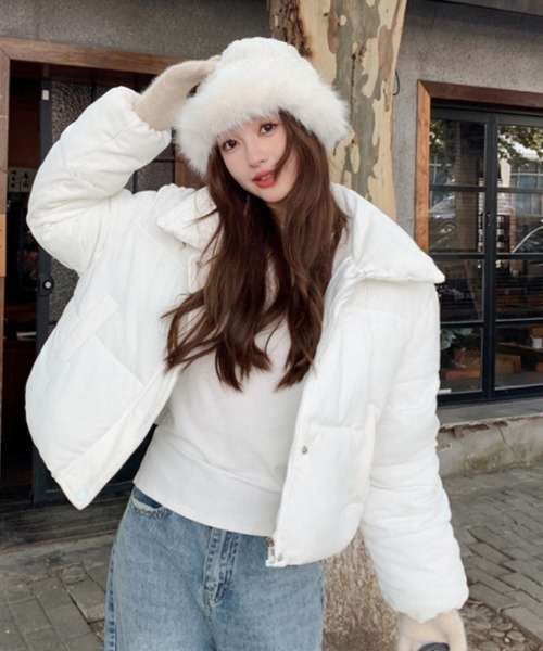 ZOYジッパー付きジャケット レディース ホワイト&アイボリー ZOY