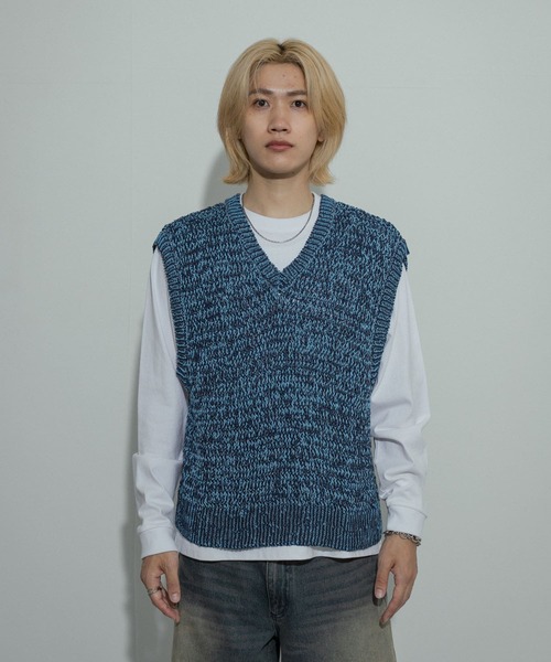 セール】ミックスヤーンニットベスト（ニット/セーター）｜SENSE OF