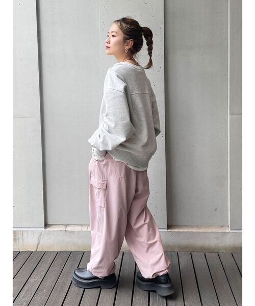 Ungrid（アングリッド）の「ナイロン混ミリタリールーズパンツ（カーゴ