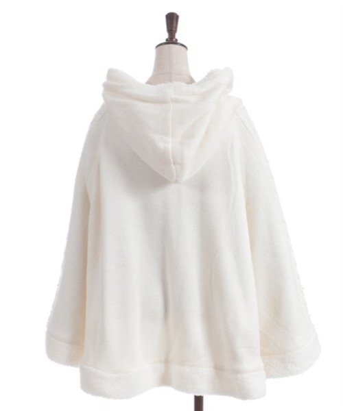 パール裏ボアニットポンチョ（カーディガン/ボレロ）｜axes femme