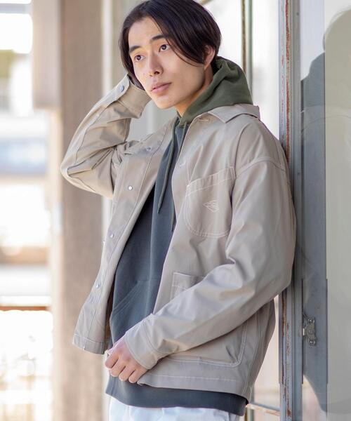 coen（コーエン）の「ポリエステルツイルカバーオールジャケット