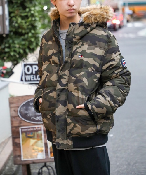 セール】【TOMMY HILFIGER】159AP863 ファー付き中綿フ―デットダウン