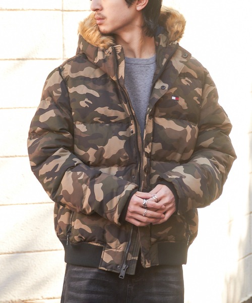 セール】【TOMMY HILFIGER】159AP863 ファー付き中綿フ―デットダウン