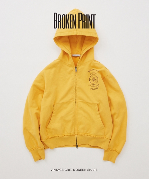 ブロークン プリント ジップ フーディ（パーカー）｜JOURNAL STANDARD