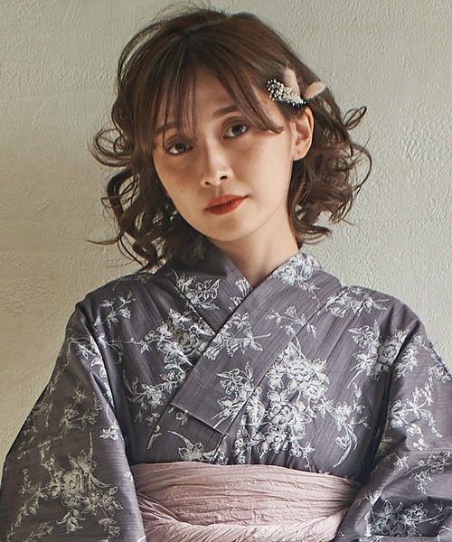 ドライフラワー 髪飾り4本セット 浴衣や普段使いにも♪【K】（和装小物