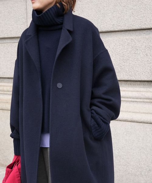ウールアンゴラ リバーコート（チェスターコート）｜Deuxieme Classe