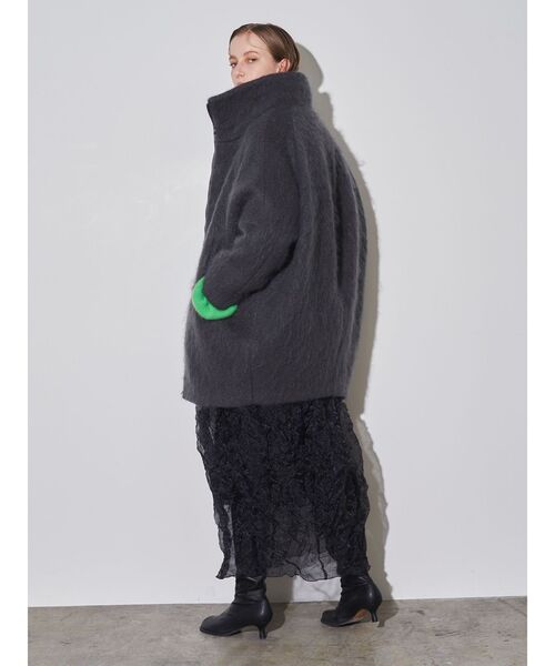 ELENDEEK（エレンディーク）の「モヘヤスタンドカラーコート（その他