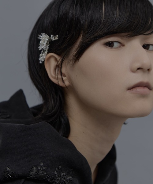 tanakadaisuke/タナカダイスケ】crystal hair clip right/クリスタル