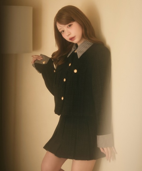 セール】ツイードジャケット＆スカート セットアップ（セットアップ