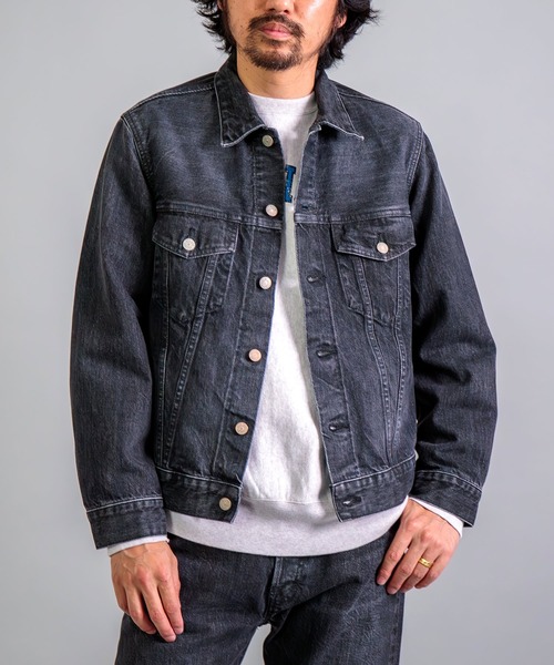 OMNIGOD mens / オムニゴッド] 14ozセルヴィッチブラックデニム サード