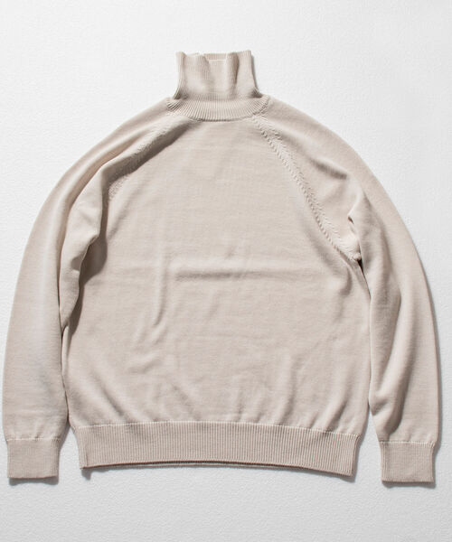 BATONER（バトナー）の「【BATONER】AGING WOOL RAGLAN SLEEVE TURTLE