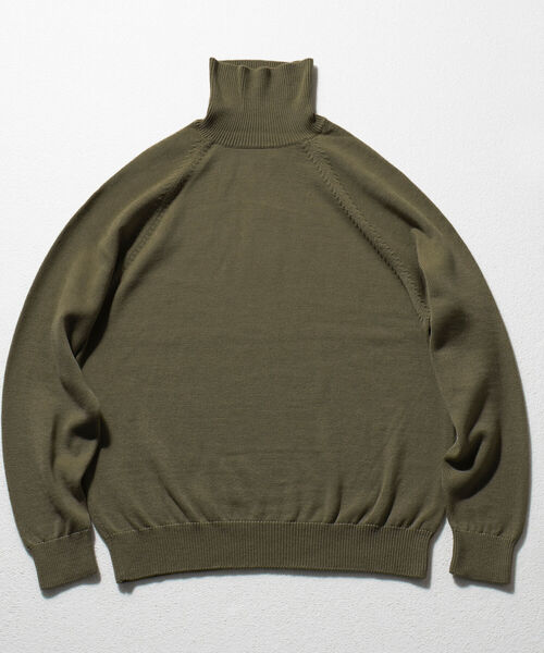 BATONER（バトナー）の「【BATONER】AGING WOOL RAGLAN SLEEVE TURTLE