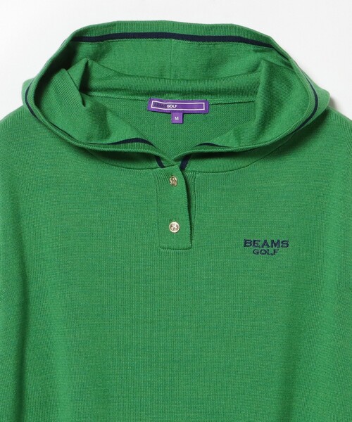 セール】PURPLE LABEL / ラインフーディー ニットプルオーバーパーカー