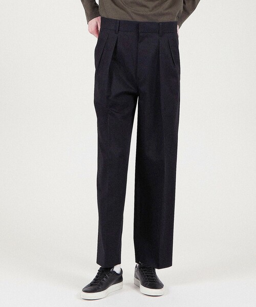 caban（キャバン）の「CABaN コットンツイル 2タックワイドパンツ