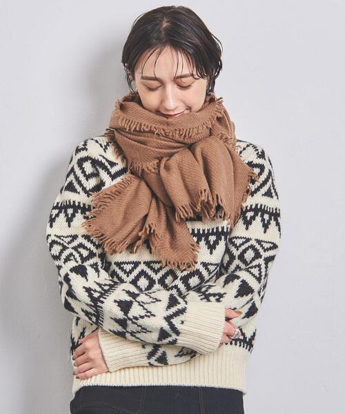 elegancese（エレガンセーゼ）の「＜elegancese＞カシミヤ フリンジ