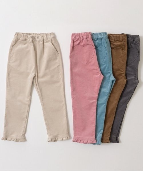 セール】ハートポケット裾フリルコーデュロイパンツ（その他パンツ