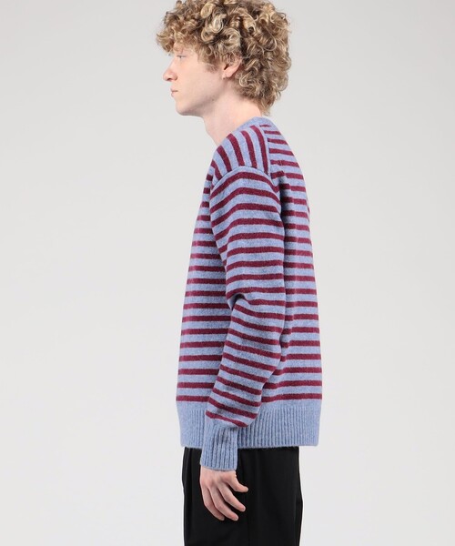 caban（キャバン）の「CABaN アルパカボーダー クルーネックプル