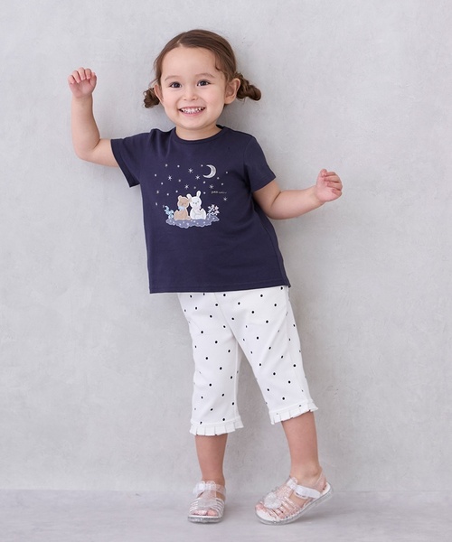 セール】【接触冷感】7分丈タックフリルパンツ（その他パンツ）｜petit