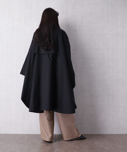 ケープ ポンチョコート ブラック レディース フリー アンゴラ PRIDE