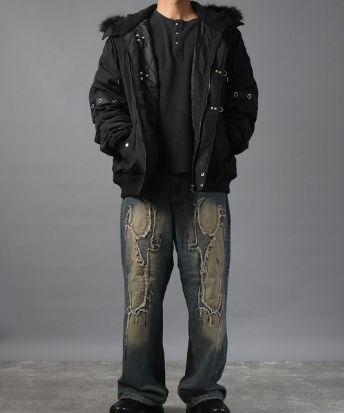 NYS】ファイヤーマンバックル N-2B フライトジャケット ブルゾン