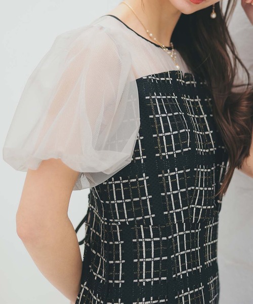 Dorry Doll（ドリードール）の「ビスチェ風ツイードマーメイドドレス