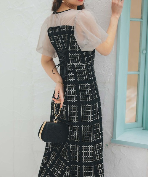 Dorry Doll（ドリードール）の「ビスチェ風ツイードマーメイドドレス