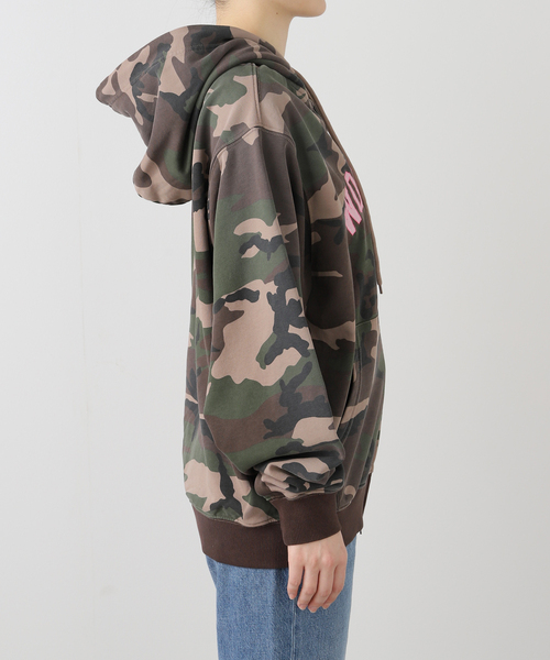 WOKE EDGE / ウォークエッジ SPLAYED CAMO ZIP HOODIE（パーカー