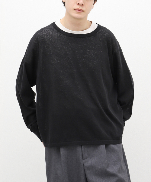 Lemaire メンズ Boxy クルーネック プルオーバー サイズM 23AW 【公式