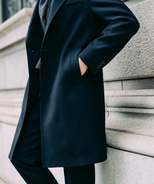 ウール ギャバジン チェスター コート（チェスターコート）｜EDIFICE