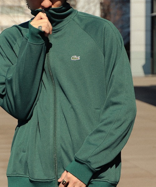 LACOSTE トラックジャケット ベロア 白ワニ ダブルジップ LACOSTE