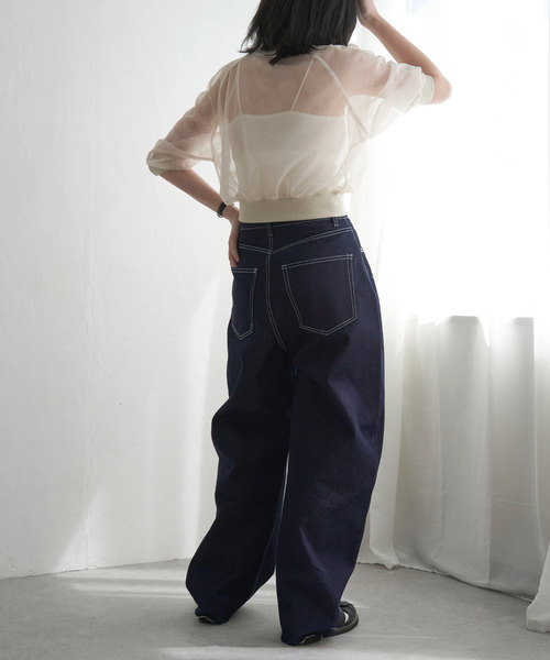 セール】リジットデニムカーブパンツ（デニムパンツ）｜VENCEEXCHANGE