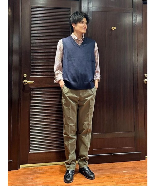 メリノウール Vネックベスト（ベスト）｜BROOKS BROTHERS（ブルックス