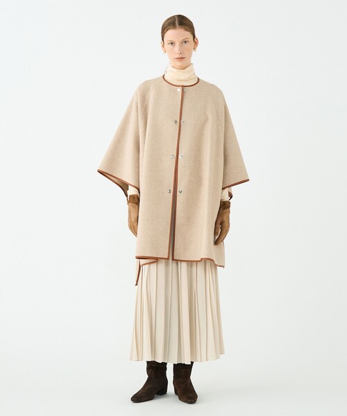 別注】MACKINTOSH SANQUHAR EX ケープコート（ノーカラーコート